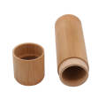 Natural Bamboo Airtight Storage Container Stash Jar 46ML /57ML Different Volume Smell-Proof For Herb or Tobacco